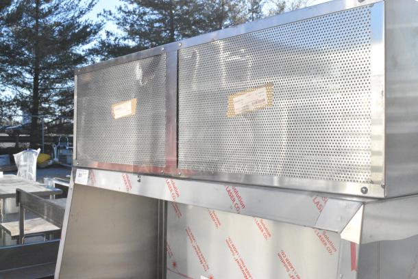 BRAND NEW SCRATCH AND DENT! 4' Accurex XXEW-T-48.00-S Stainless Steel Commercial Grease Hood w/ Return Air - Image 7 of 8