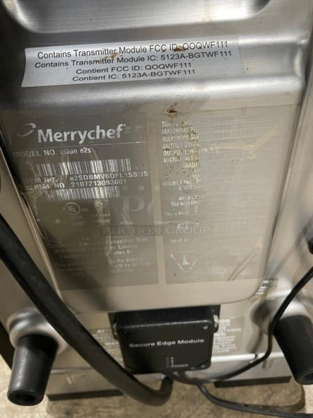 MerryChef Commercial Electric Powered Countertop Rapid Cook Turbo Oven! Model: Eikon E2S SN: 2107213093001! 208/240V 1 Phase! - Image 7 of 8