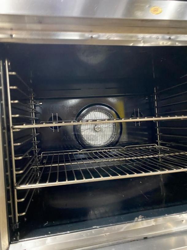 Blodgett Commercial Stainless Steel Natural Gas Powered Double Stack Convection Oven! With Wire Oven Racks! Model: SHO-100-G SN: 040519CR018B! On Legs! 2X Your Bid Makes One Unit! - Image 6 of 11