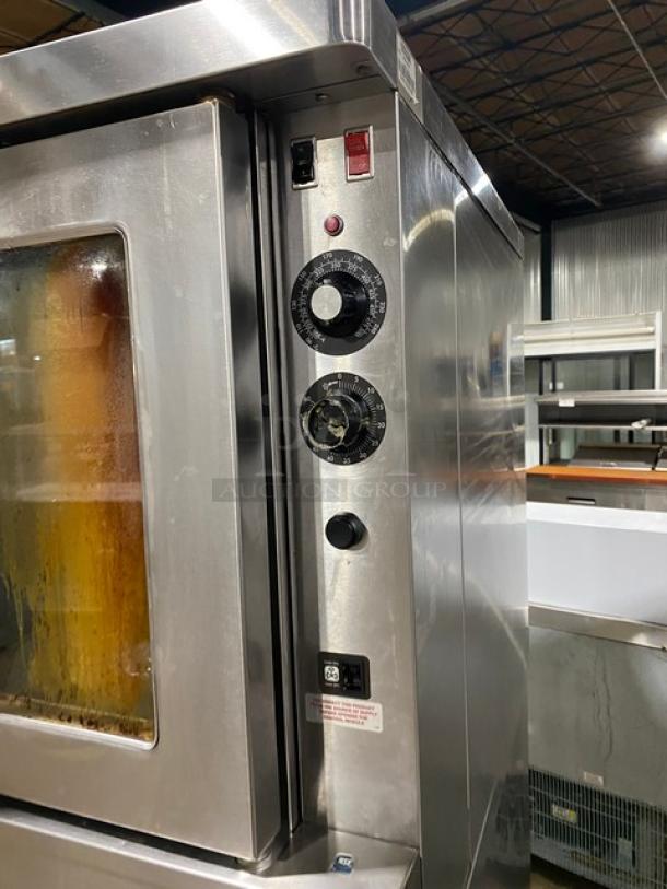 Blodgett Commercial Stainless Steel Natural Gas Powered Double Stack Convection Oven! With Wire Oven Racks! Model: SHO-100-G SN: 040519CR018B! On Legs! 2X Your Bid Makes One Unit! - Image 7 of 11