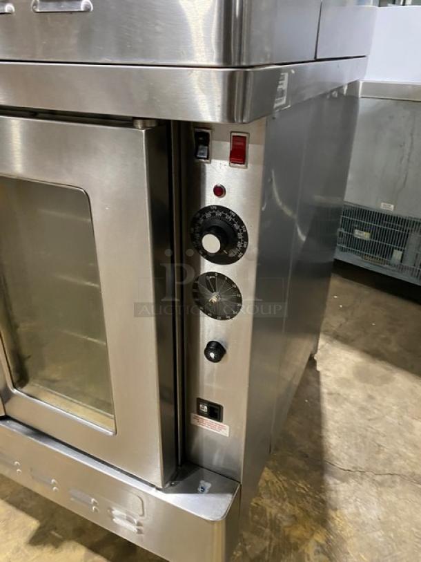 Blodgett Commercial Stainless Steel Natural Gas Powered Double Stack Convection Oven! With Wire Oven Racks! Model: SHO-100-G SN: 040519CR018B! On Legs! 2X Your Bid Makes One Unit! - Image 8 of 11