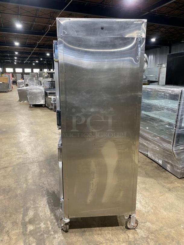 Alto-Shaam Halo Heat Series Commercial Stainless Steel Electric Powered Full Height Cook & Hold Oven! With Individually Controlled Compartments! With Wire Oven Racks! Model: 1000-TH/I SN: 1038880-000! 208-240V 1 Phase! On Casters! - Image 4 of 9