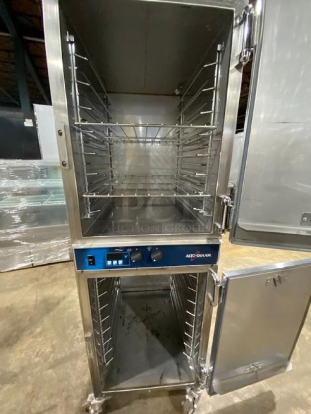 Alto-Shaam Halo Heat Series Commercial Stainless Steel Electric Powered Full Height Cook & Hold Oven! With Individually Controlled Compartments! With Wire Oven Racks! Model: 1000-TH/I SN: 1038880-000! 208-240V 1 Phase! On Casters! - Image 5 of 9