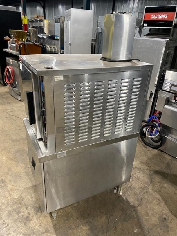 Market Forge Eco-Tech Plus Series Commercial Stainless Steel Natural Gas Powered Single Compartment Convection Steamer! Energy Star Certified! With Built In Pan Holding Rack! Model: ETP-5G SN: 76236-11CC-5518! 120V 1 Phase! On Legs! - Image 2 of 10
