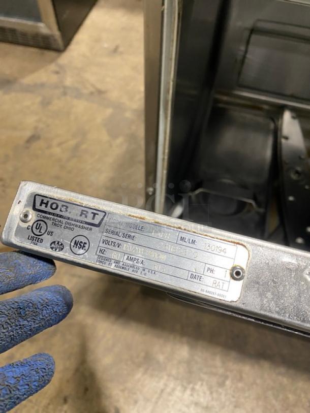 Hobart! New Body Style! Advansys Series Commercial Stainless Steel High Temperature Undercounter Dishwasher! Model: LXER SN: 231185670! 120/208-240V 1 Phase! - Image 7 of 8