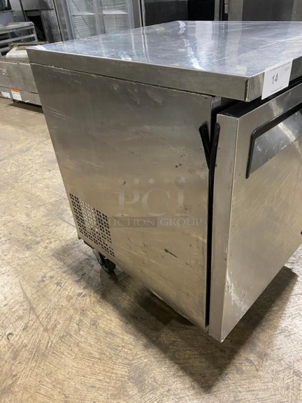 Atosa Commercial Stainless Steel Single Door 27" Undercounter Refrigerator! With Poly Coated Wire Racks! Model: MGF8401! 115V 1 Phase! On Casters! - Image 2 of 8