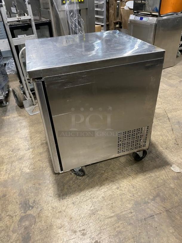 Atosa Commercial Stainless Steel Single Door 27" Undercounter Refrigerator! With Poly Coated Wire Racks! Model: MGF8401! 115V 1 Phase! On Casters! - Image 3 of 8