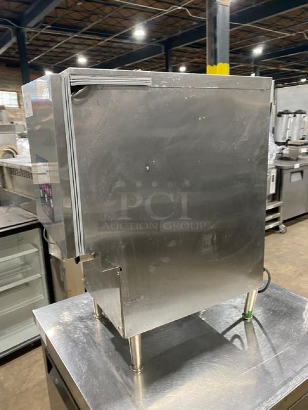 SureShot Solutions Dunkin Donuts Style Commercial Stainless Steel Countertop Refrigerated Milk/Cream Liquid Dispenser! With 3 Hoppers! Model: AC20 SN: 1521-031579! 120V 1 Phase! On Legs! - Image 2 of 9