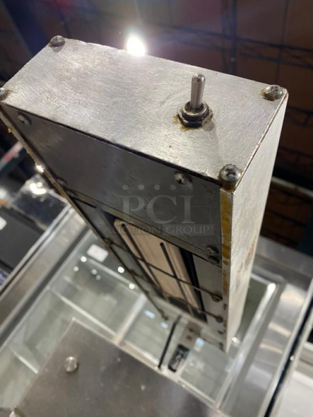 Pitco Solstice Series Commercial Stainless Steel Fryer Match Design Bread & Batter Cabinet! With BNB Dump Station! For SELV Fryers! With Overhead Heat Lamp! Model: SELVBNB SN: F19FD039673! On Legs! - Image 6 of 9