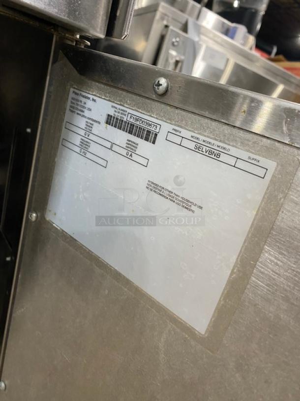 Pitco Solstice Series Commercial Stainless Steel Fryer Match Design Bread & Batter Cabinet! With BNB Dump Station! For SELV Fryers! With Overhead Heat Lamp! Model: SELVBNB SN: F19FD039673! On Legs! - Image 8 of 9