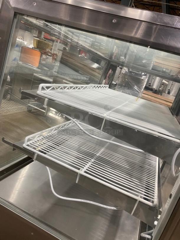 Leader Commercial Stainless Steel Straight Glass Refrigerated Bakery/Meat Deli Display Showcase! With Rear Double Glass Sliding Doors! With Adjustable Poly Coated Wire Racks! - Image 5 of 7