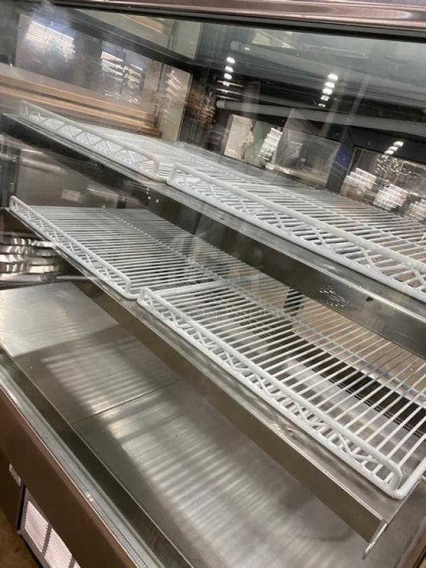 Leader Commercial Stainless Steel Straight Glass Refrigerated Bakery/Meat Deli Display Showcase! With Rear Double Glass Sliding Doors! With Adjustable Poly Coated Wire Racks! - Image 6 of 7