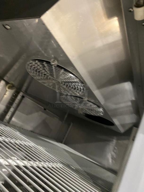 Hoshizaki Commercial Stainless Steel Solid 3 Door Reach In Refrigerator! With Poly Coated Wire Racks! Model: CR3S-FSCR SN: F70017J! 115V 1 Phase! On Casters! - Image 7 of 9