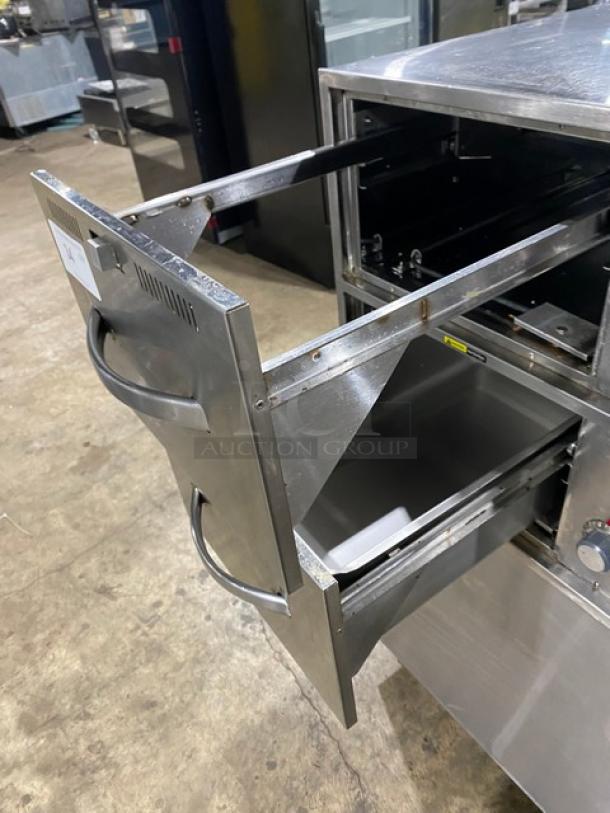Wells Commercial Stainless Steel Narrow Countertop Double Warming Drawer! With Individual Controls! Model: RWN2! 120V! - Image 5 of 9