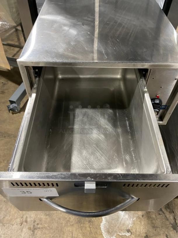Wells Commercial Stainless Steel Narrow Countertop Single Warming Drawer! Model: RWN1! 120V! - Image 6 of 8