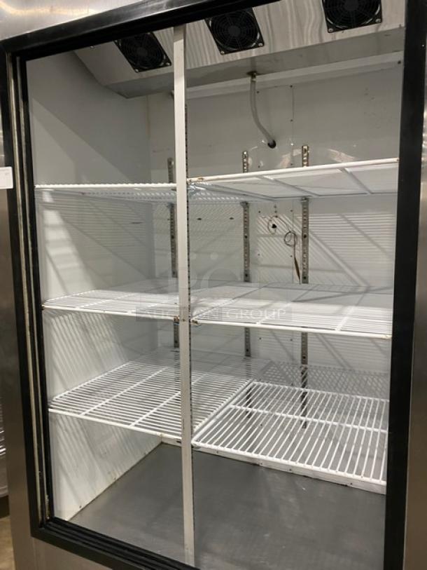 CoolTech Commercial Stainless Steel Reach In Refrigerator Merchandiser! With Poly Coated Wire Racks! Model: CUST-43SG SN: C73619! 120V 1 Phase! On Casters! - Image 5 of 8