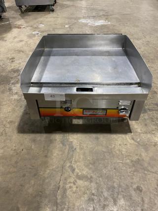 Eagles Group RedHots Chefs Line Commercial Stainless Steel Electric Powered Countertop Flat Griddle! With Back & Side Splashes! On Legs!
