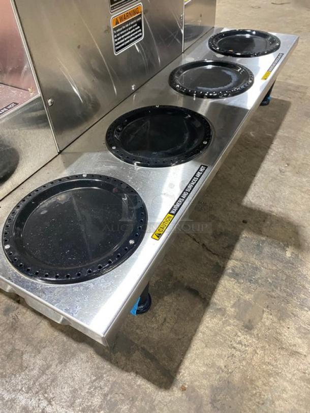 Bunn Commercial Stainless Steel Countertop Coffee Brewer! With 6 Warmers! With Hot Water Dispenser! Model: AXIOM 0/6 TWIN SN: AXTN040552! 120/208-240V 1 Phase! On Legs! - Image 5 of 9