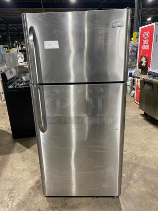 Frigidaire Commercial Stainless Steel Free-Standing Swing Door Reach In Refrigerator/Freezer Combo! With Shelves & Drawers! With Poly Coated Wire Rack! Model: FFTR1821QS3 SN: BA60512305! 115V 1 Phase!