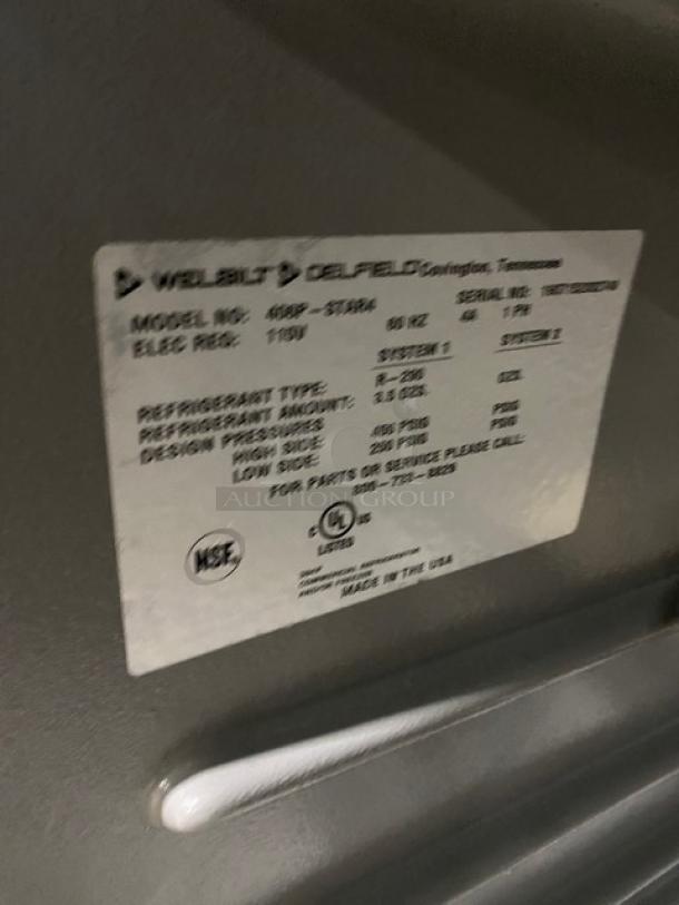 Delfield Commercial Stainless Steel Single Door Undercounter Refrigerator! Model: 406P-STAR4! 110V 1 Phase! On Casters! - Image 6 of 7