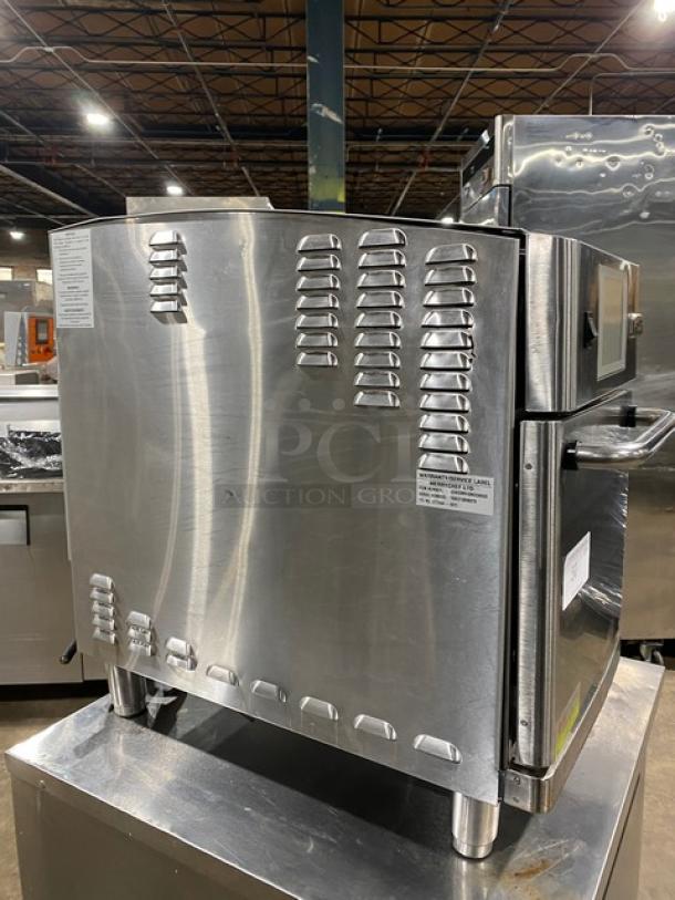 MerryChef Commercial Stainless Steel Electric Powered Ventless Countertop High Speed Turbo Convection Oven! With Easy Touch Control Pad! Model: Eikon E2 SN: 1505213090379! 208/240V 1 Phase!  On Legs! - Image 2 of 8