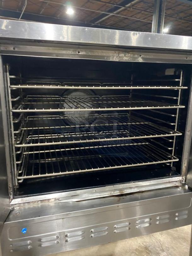 Blodgett Commercial Stainless Steel Natural Gas Powered Single Stack Convection Oven! With Wire Oven Racks! SN: 052913XG007Z! On Legs! - Image 5 of 8