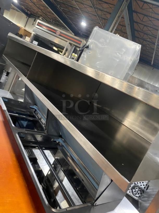 Delfield Commercial Stainless Steel 4 Drawer Refrigerated Bain Marie Style Mega Top Salad/Sandwich Prep Table! With Enclosed Storage Shelf Overhead! With Chopping Block Style Cutting Board! Model: UCD4464N-12-DD5 SN: 1405152001114! 115V 1 Phase! On Casters! - Image 5 of 7