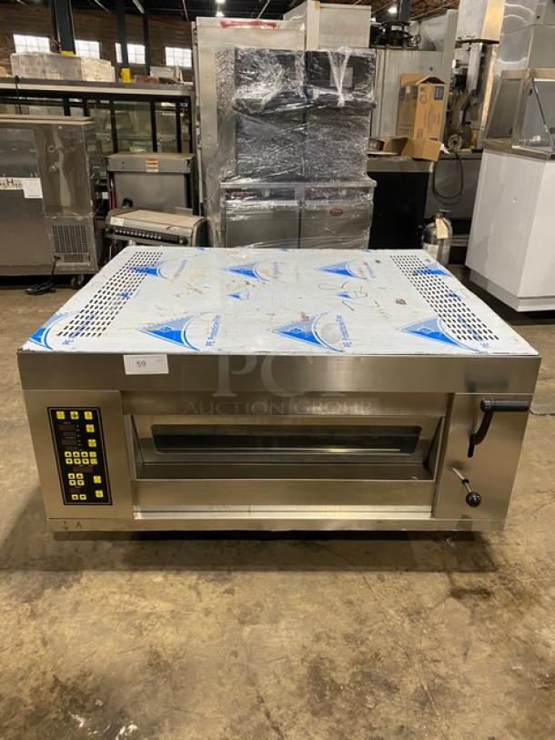 NEW! SCRATCH-N-DENT! Commercial Stainless Steel Electric Powered Countertop Single Deck Pizza Oven! Model: S11E-1 SN: 20190103! 380V 3 Phase! - Image 1 of 6