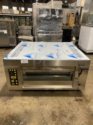 NEW! SCRATCH-N-DENT! Commercial Stainless Steel Electric Powered Countertop Single Deck Pizza Oven! Model: S11E-1 SN: 20190103! 380V 3 Phase!