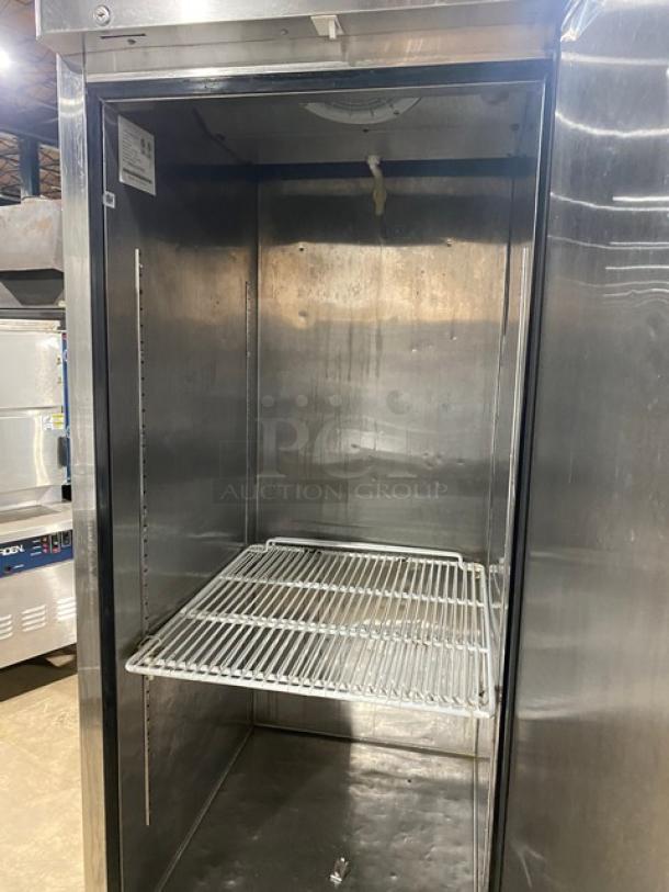 Atosa Commercial Stainless Steel Solid Single Door Reach In Freezer! Energy Star Certified! With Poly Coated Wire Rack! Model: MBF8501 SN: MBF8501140615C4010! 115V 1 Phase! On Casters! - Image 5 of 8