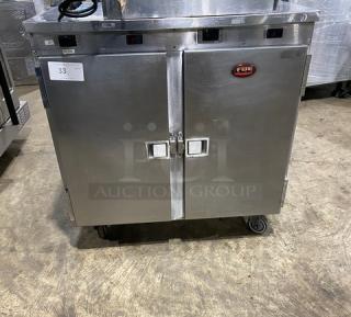 FWE By Hatco Commercial Stainless Steel Insulated Compact & Mobile Heated Holding Cabinet! With Built In Pan Racks! Model: HLC-16-CHP SN: 123460904! 120V 1 Phase! On Casters!
