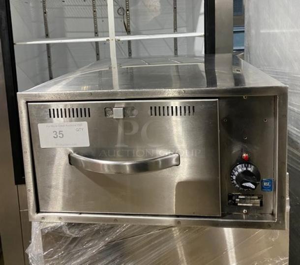 Wells Commercial Stainless Steel Narrow Countertop Single Warming Drawer! Model: RWN1! 120V! - Image 1 of 8