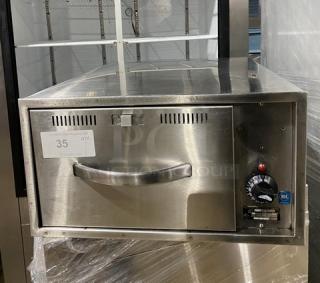 Wells Commercial Stainless Steel Narrow Countertop Single Warming Drawer! Model: RWN1! 120V!
