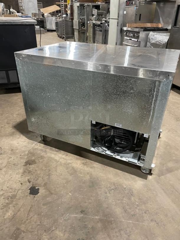 Leader Commercial Stainless Steel 2 Door Refrigerated Undercounter Lowboy/Worktop Cooler! Model: LB48 S/C SN: UR073461! 115V 1 Phase! On Casters! - Image 3 of 7