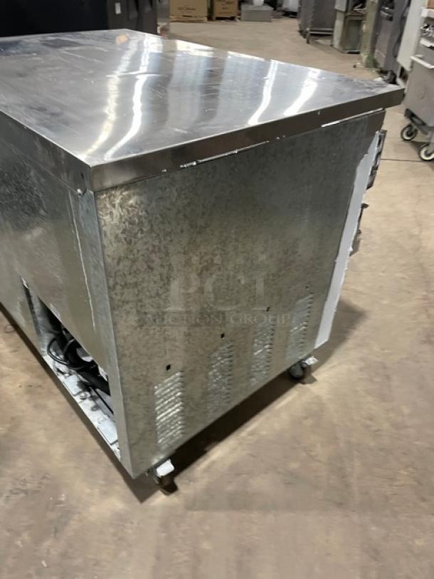 Leader Commercial Stainless Steel 2 Door Refrigerated Undercounter Lowboy/Worktop Cooler! Model: LB48 S/C SN: UR073461! 115V 1 Phase! On Casters! - Image 4 of 7