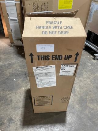 NEW! IN THE BOX! Lakeside Commercial Stainless Steel Unheated Open Drop-In Dish Lowerator/Dispenser! Accommodates Plates Up To 5"! Model: 4000!
