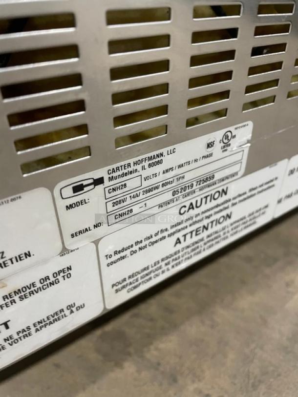Carter Hoffmann Crisp N' Hold Series Commercial Stainless Steel Electric Powered Countertop Fry Warming Dump Station! Model: CNH28 SN: CNH28-1052019725859! 208V 1 Phase! On Legs! - Image 7 of 7