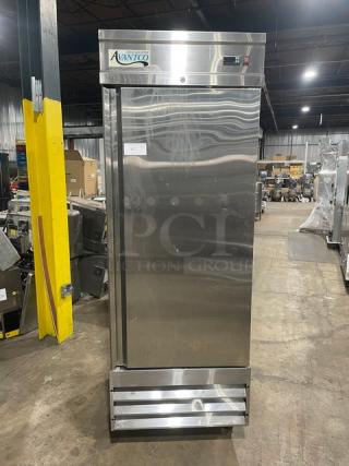 Avantco Commercial Stainless Steel Solid Single Door Reach In Freezer! Model: 178SS1FHC! 115V! On Casters!