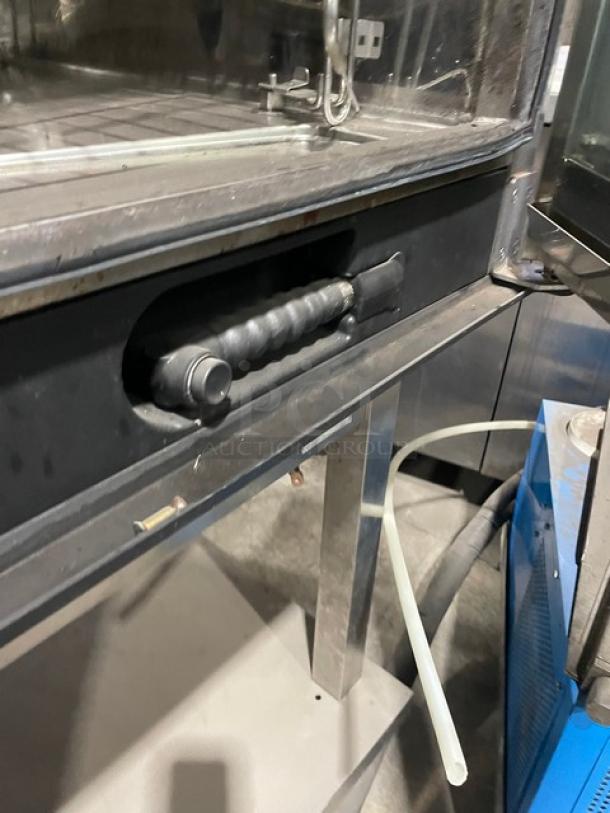 Electrolux Air-O-Steam Touchline Series Commercial Stainless Steel Natural Gas Powered Combi Convection Oven! With Wire Oven Racks! With Touchline Touch Controls! Model: AOS102GTP1 SN: 20404001! 120V 1 Phase! On Single Shelf Equipment Stand! - Image 5 of 9