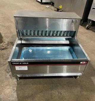 Carter Hoffmann Crisp N' Hold Series Commercial Stainless Steel Electric Powered Countertop Fry Warming Dump Station! Model: CNH28 SN: CNH28-1052019725859! 208V 1 Phase! On Legs!