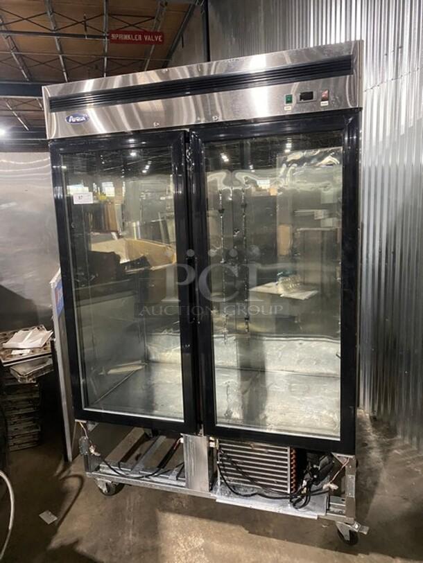 Atosa B Series Commercial Stainless Steel Double Glass Door Reach In Freezer Merchandiser! Model: MCF8703 SN: MCF870307716033000C40030! 115V 1 Phase! On Casters! - Image 1 of 10