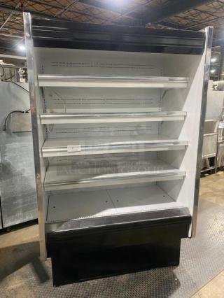 Custom Cool Commercial 4 Tier Open Grab-N-Go Refrigerated Merchandiser Display Case! With 4 Adjustable Shelves! Remote Compressor/No Compressor!