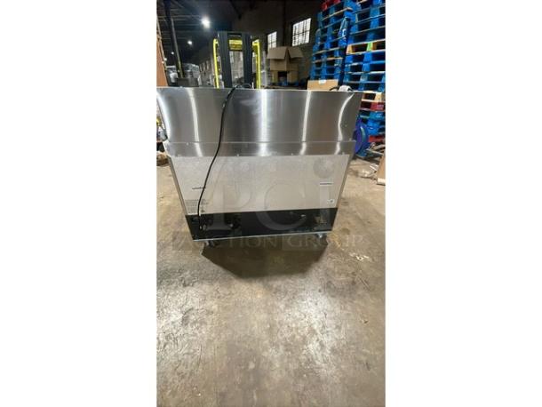 ColdLine! Late Model! Commercial Stainless Steel 2 Door Refrigerated Bain Marie Style Mega Top Salad/Sandwich Prep Table! With Clear Polycarbonate Food Pans! With Removable Cutting Board! On Casters! Working When Removed! - Image 4 of 5