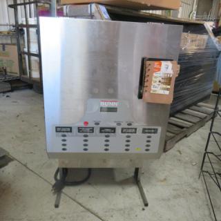 One Bunn Cappucino DIspenser With 5 Hoppers. Model# IMIX-5. 120/208-240 Volt. 1 Phase. 19X24X35. $3239.00.