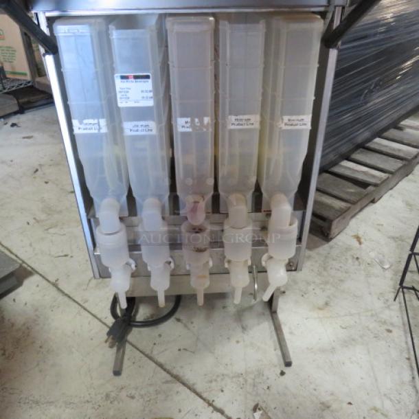 One Bunn Cappucino DIspenser With 5 Hoppers. Model# IMIX-5. 120/208-240 Volt. 1 Phase. 19X24X35. $3239.00. - Image 2 of 2