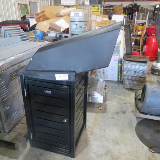 One Commercial Suncrest Outdoor Trash Can. 22X34X52 - Image 2 of 4