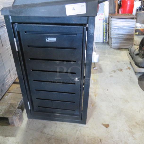 One Commercial Suncrest Outdoor Trash Can. 22X34X52 - Image 3 of 4