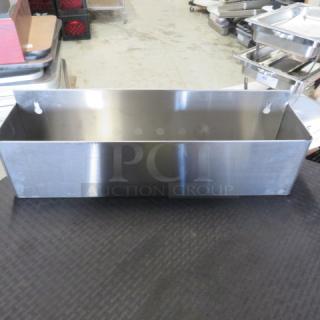 One Stainless Steel Bottle Rail. 20X5X6