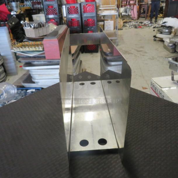 One Stainless Steel Holder. 19X5X10 - Image 1 of 1
