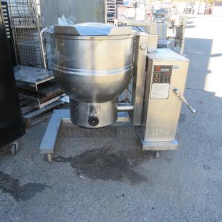 One Groen 40 Quart Gas Kettle. T/1-40. 48X30X50